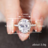 Oval Zircon Ring Women's Fashion - Image 3