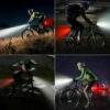 USB Rechargeable LED Bicycle Headlight Bike Head Light Cycling Rear Front Lamp Bike Light Rainproof USB Rechargeable LED bicycle Light - Image 9
